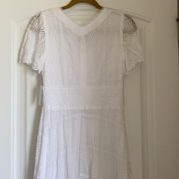 Rabbit Rabbit Rabbit Design Size 6 Lace Fit & Flare Dress - Picture 6 of 8